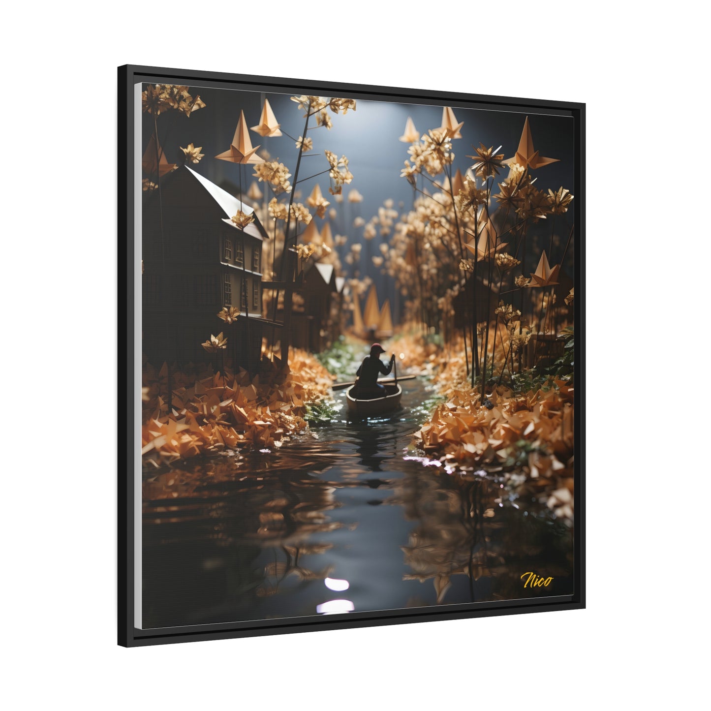 Born On A Bayou Series Print #5 - Black Framed Canvas Print