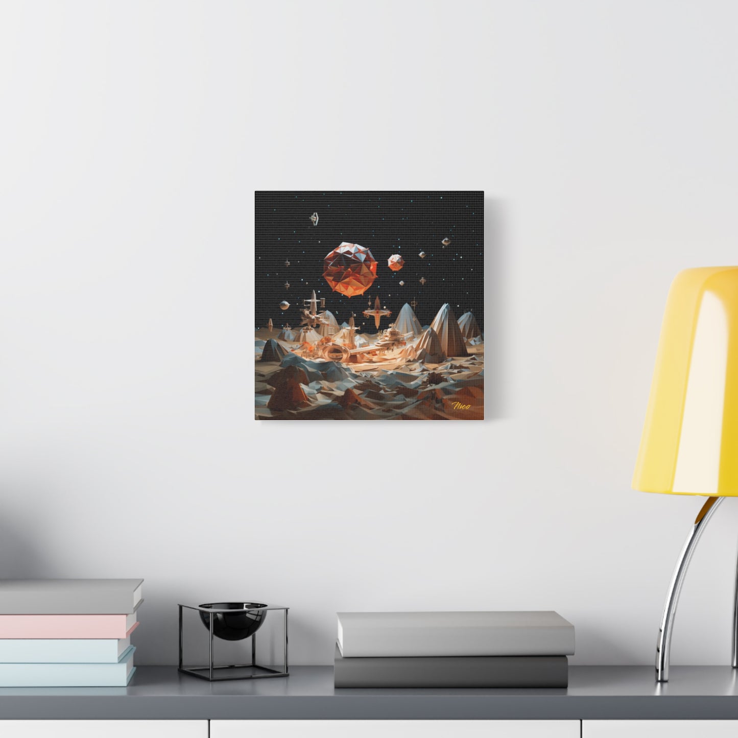 Elons' Dream Series Print #7 - Streched Matte Canvas Print, 1.25" Thick