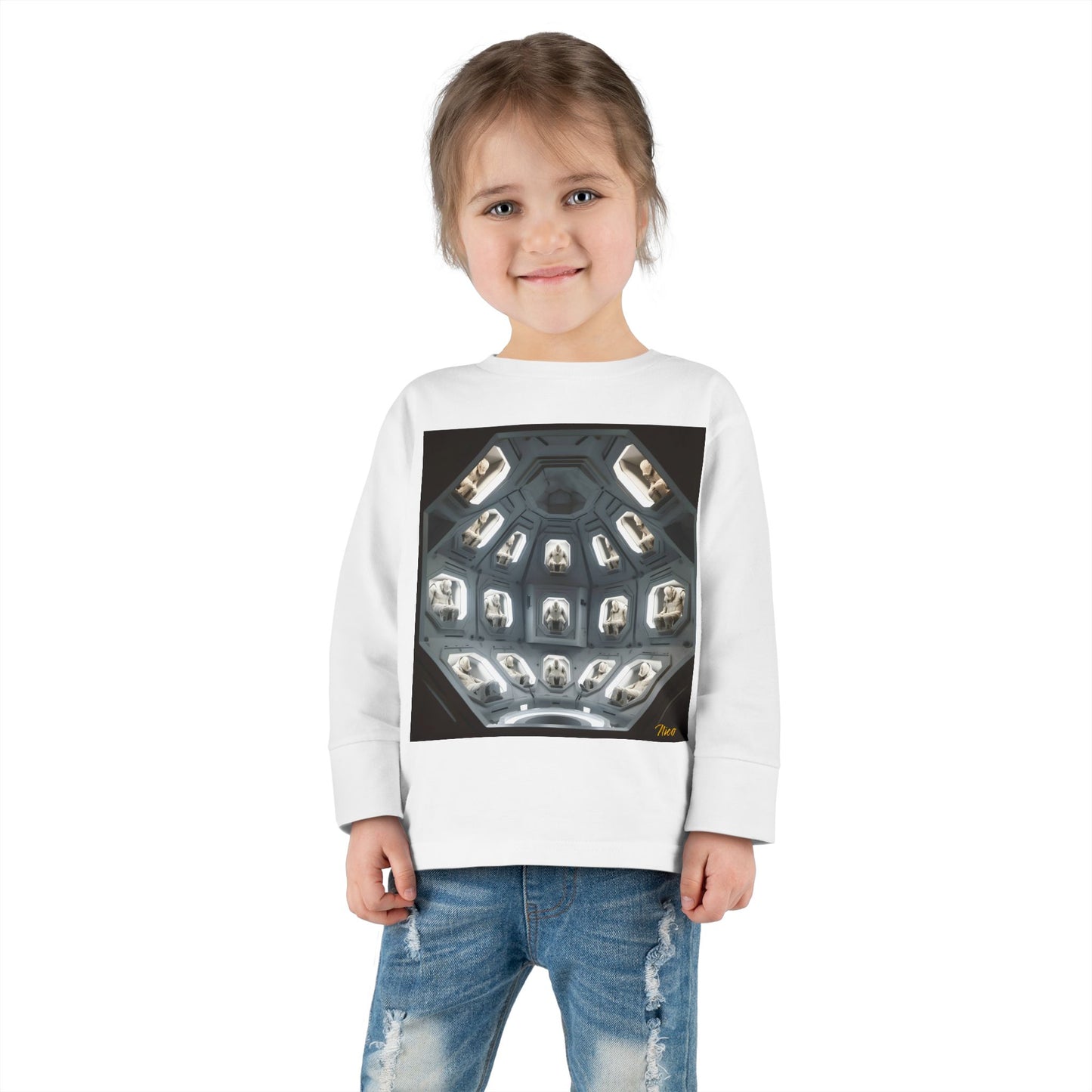 Elons' Dream Series Print #2 Toddler Long Sleeve Tee