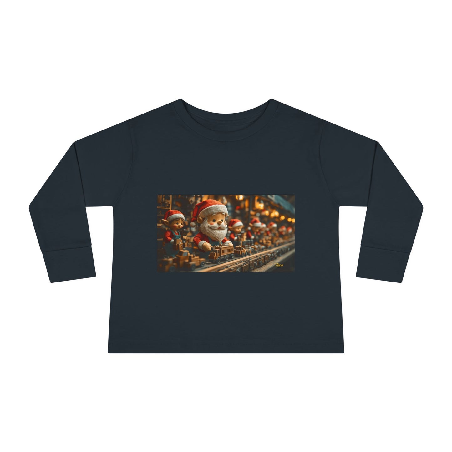 Chirstmas 2024 Series Print #3 Toddler Long Sleeve Tee