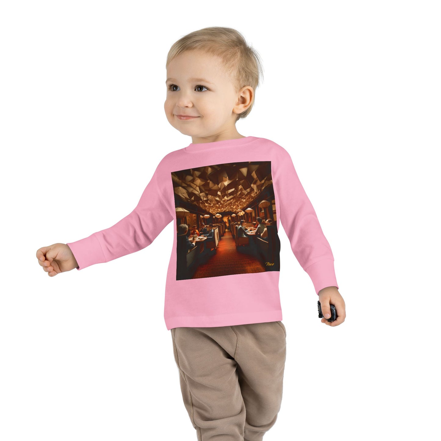 Orient Express Series Print #2 Toddler Long Sleeve Tee