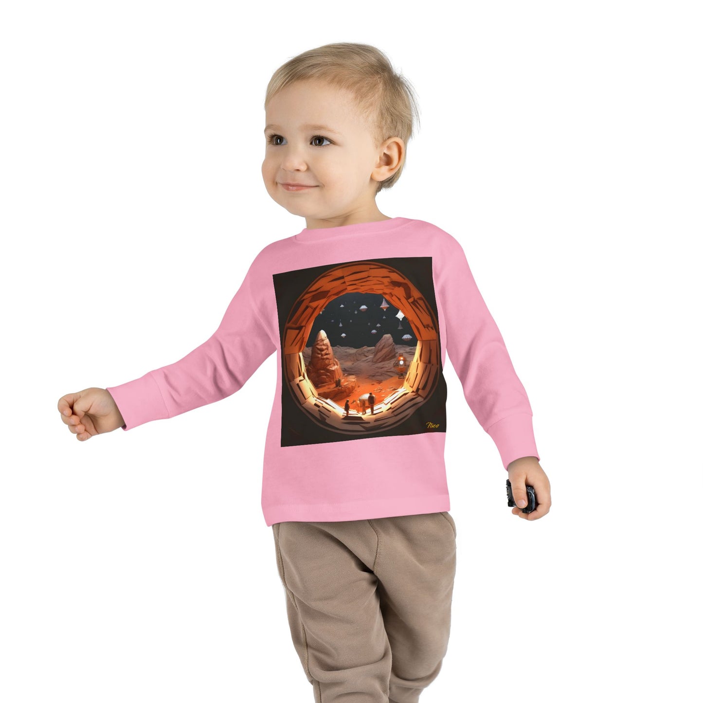 Elons' Dream Series Print #4 Toddler Long Sleeve Tee