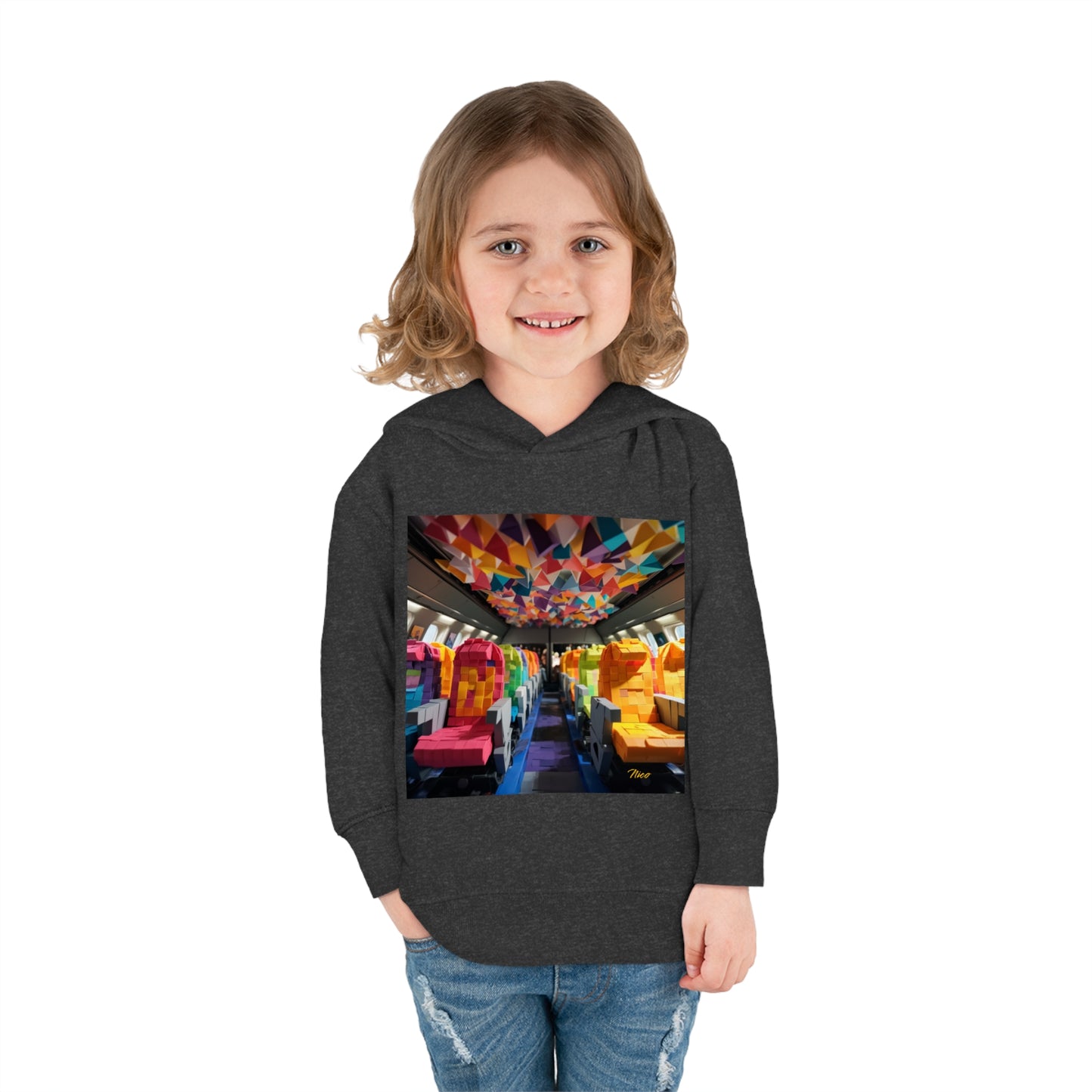 Frequent Flyer Miles Series Print #4 Toddler Pullover Fleece Hoodie