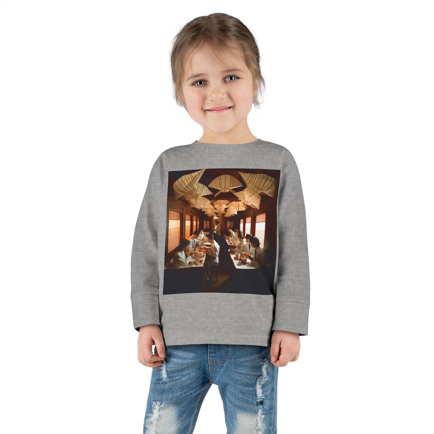 Orient Express Series Print #4 Toddler Long Sleeve Tee