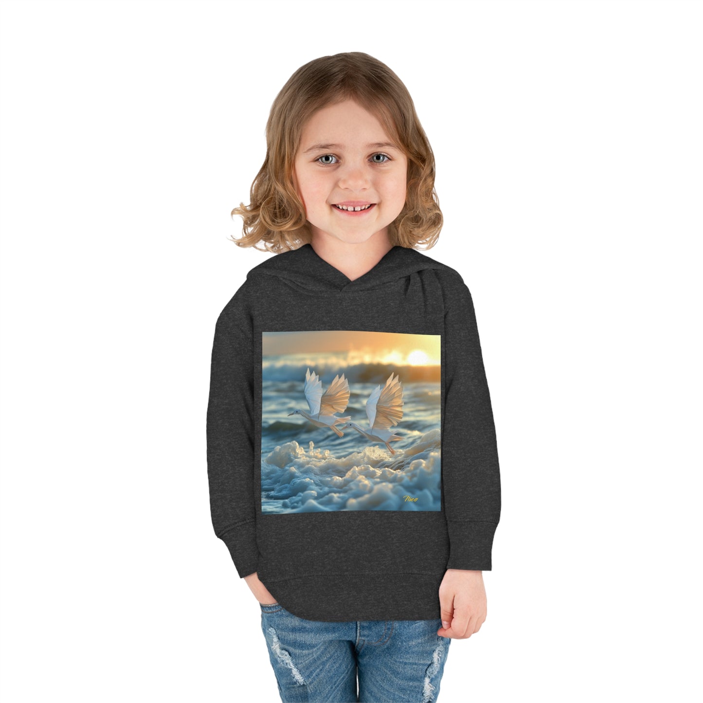 By The Seaside Series Print #5 Toddler Pullover Fleece Hoodie