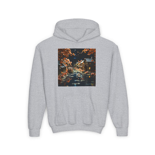 Born On A Bayou Series Print #7 Youth Heavy Blend Hooded Sweatshirt