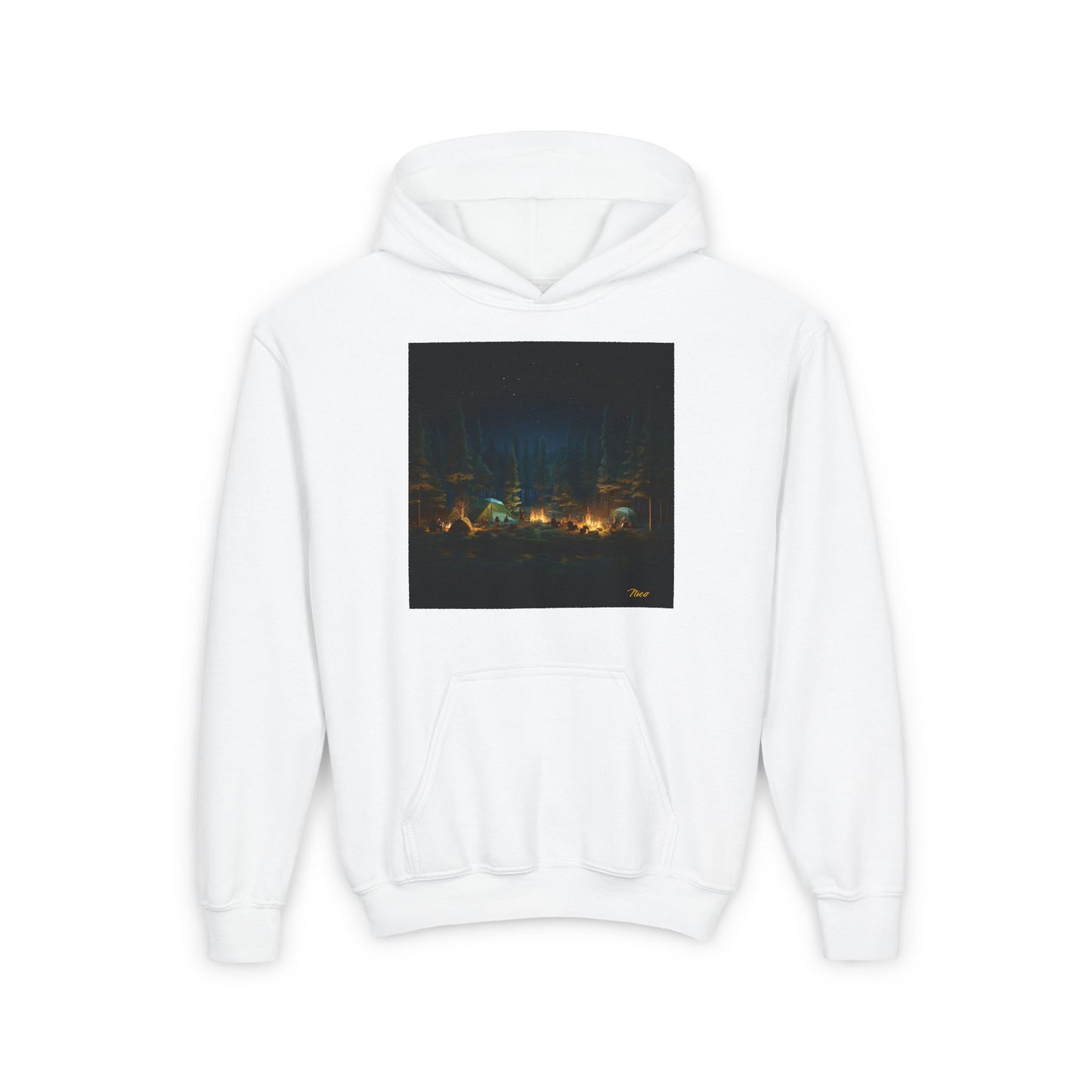 Under The Starry Skies Series Print #2 Youth Heavy Blend Hooded Sweatshirt