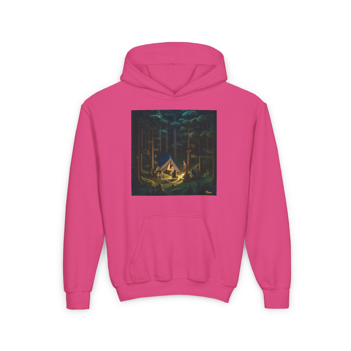 Under The Starry Skies Series Print #6 Youth Heavy Blend Hooded Sweatshirt