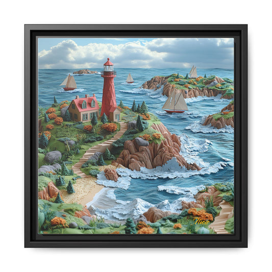 By The Seaside Series Print #6 - Black Framed Canvas Print