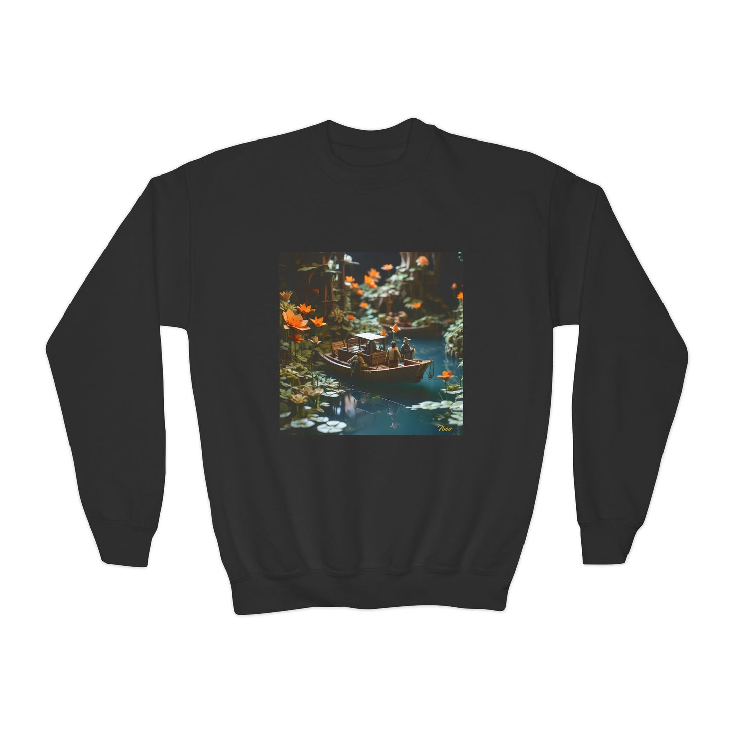 Born On A Bayou Series Print #4 Youth Crewneck Sweatshirt