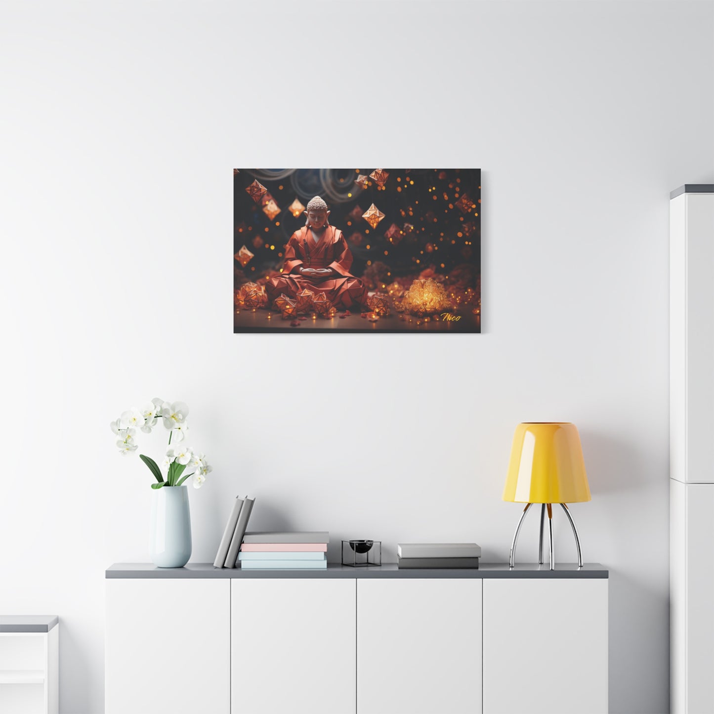 Ascending Buddha Series Print #7 - Streched Matte Canvas Print, 1.25" Thick