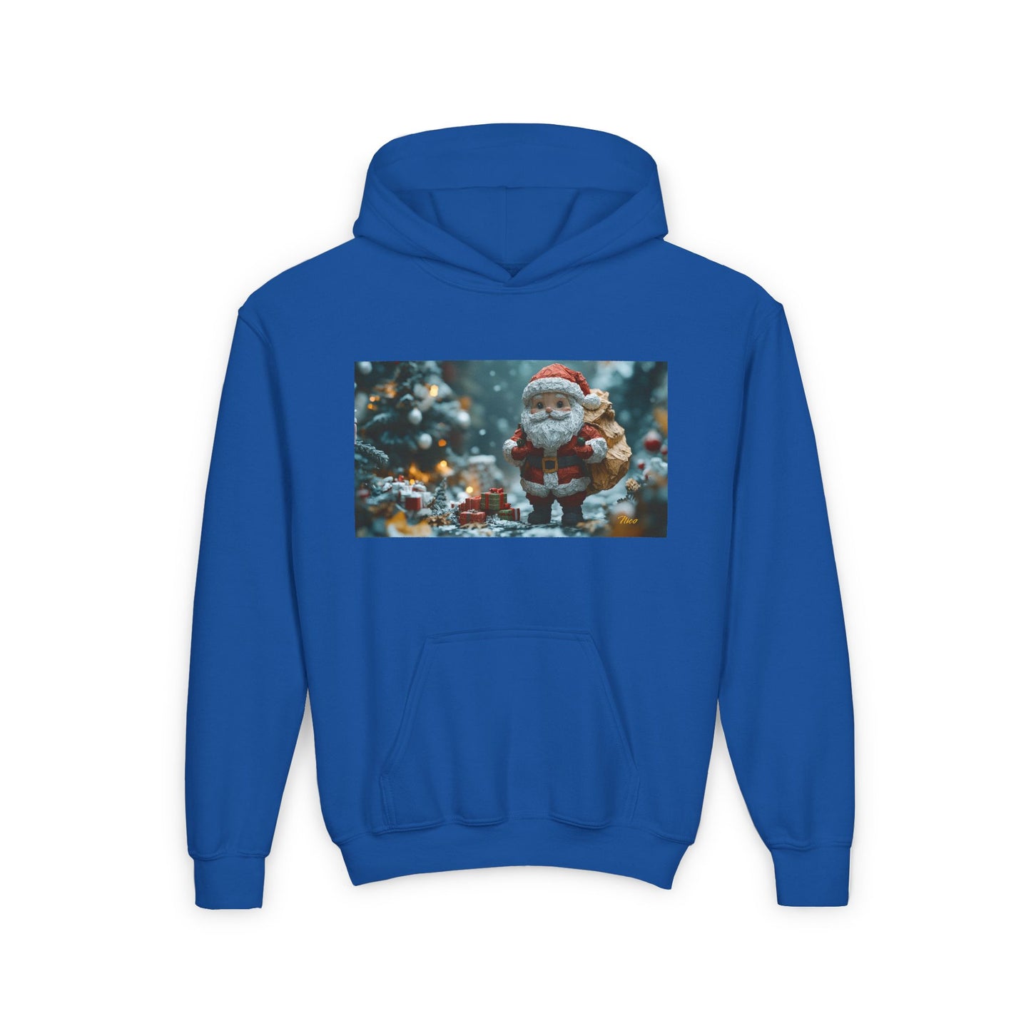 Chirstmas 2024 Series Print #5 Youth Heavy Blend Hooded Sweatshirt