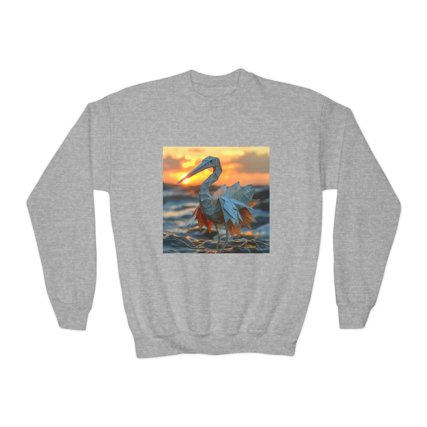 By The Seaside Series Print #1 Youth Crewneck Sweatshirt