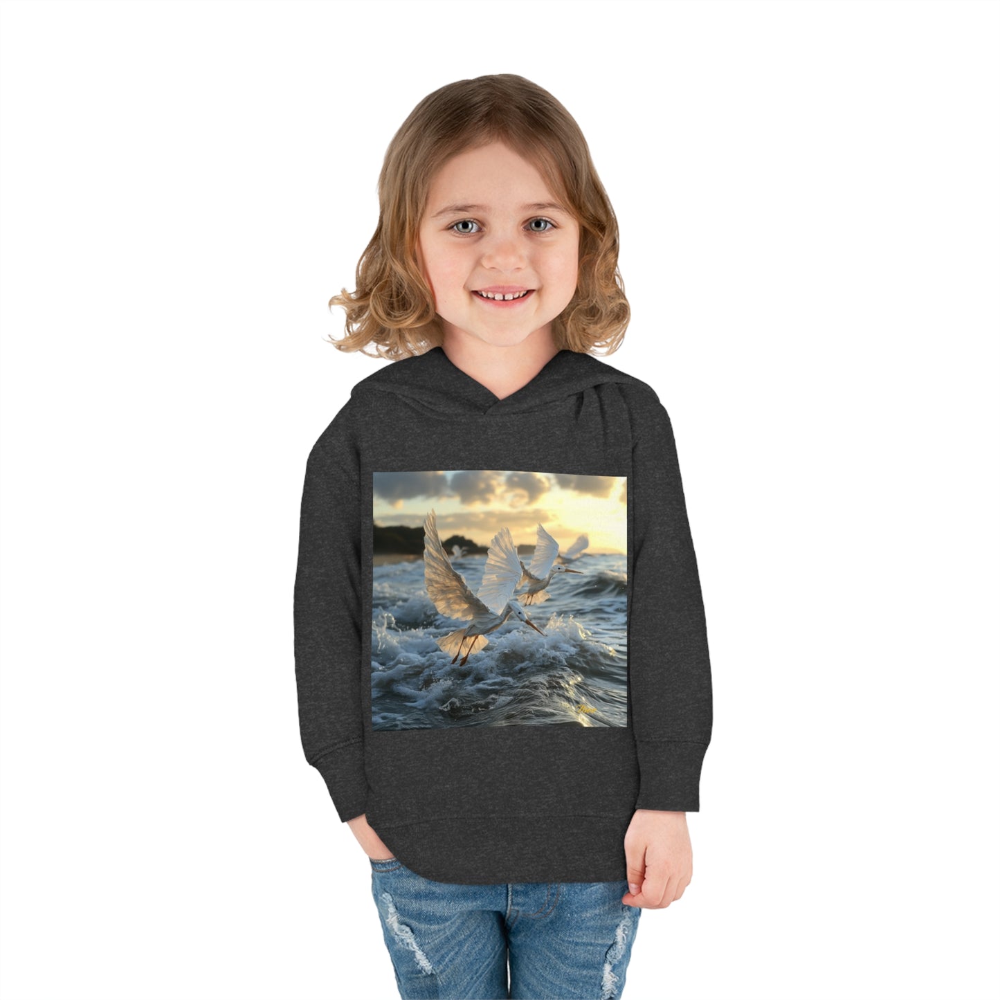 By The Seaside Series Print #10 Toddler Pullover Fleece Hoodie