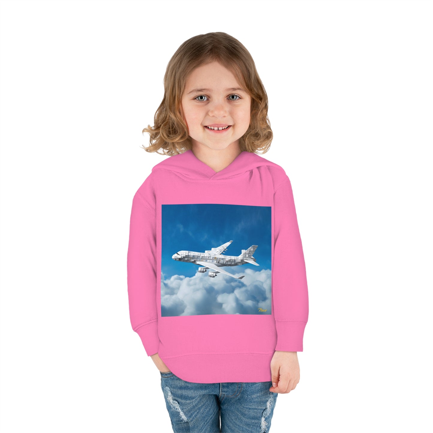 Frequent Flyer Miles Series Print #5 Toddler Pullover Fleece Hoodie