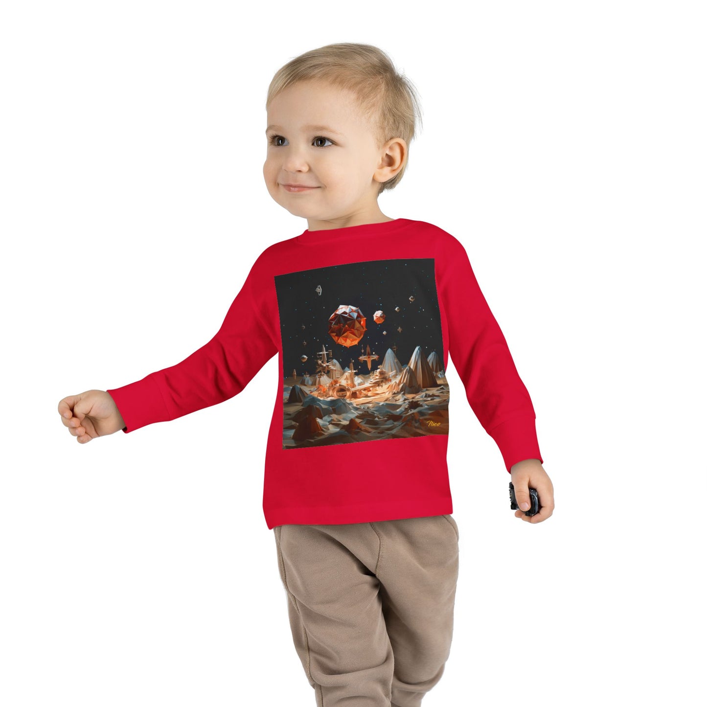 Elons' Dream Series Print #7 Toddler Long Sleeve Tee