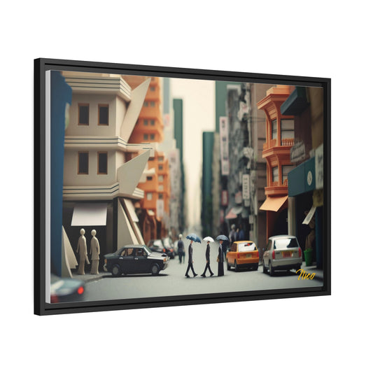 Eastern Metropolis Series Print #7 - Extended Black Framed Canvas Print