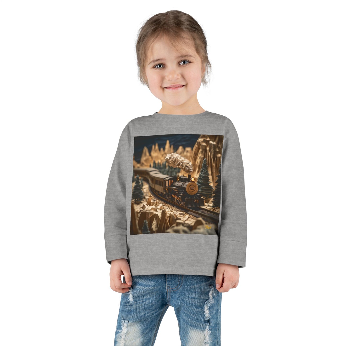 Orient Express Series Print #1 Toddler Long Sleeve Tee