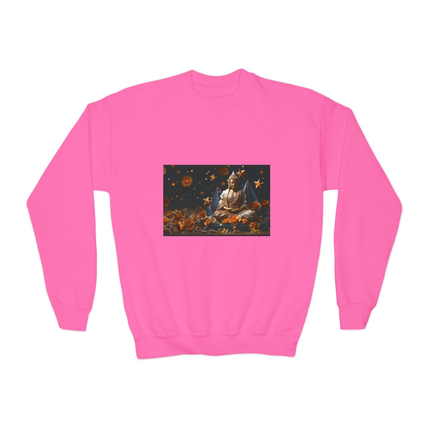 Ascending Buddah Series Print #5 Youth Crewneck Sweatshirt