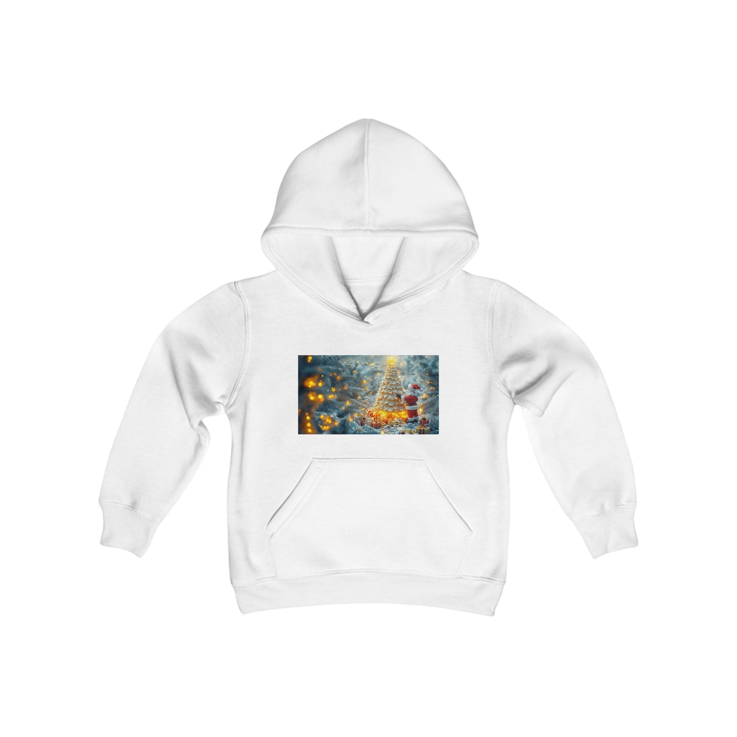 Chirstmas 2024 Series Print #10 Youth Heavy Blend Hooded Sweatshirt