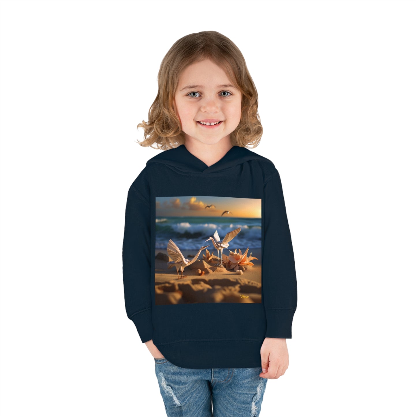 By The Seaside Series Print #3 Toddler Pullover Fleece Hoodie