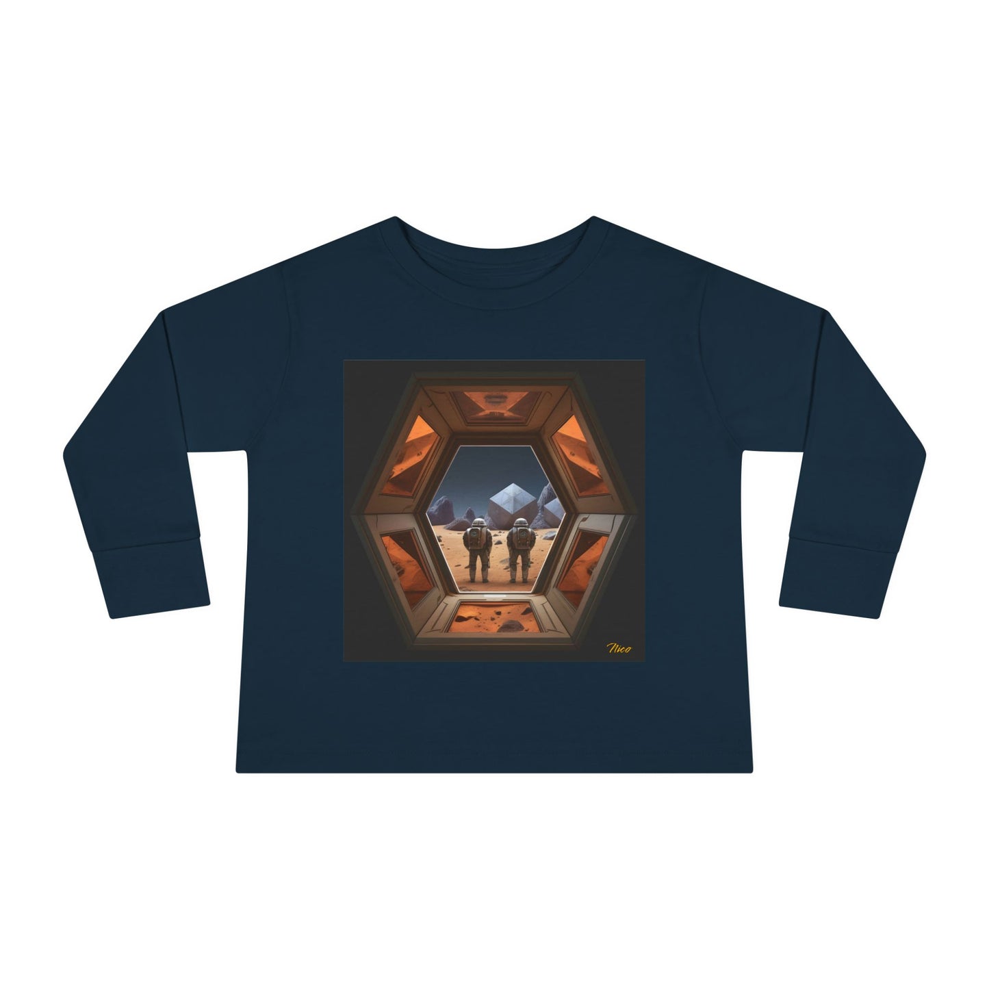 Elons' Dream Series Print #6 Toddler Long Sleeve Tee