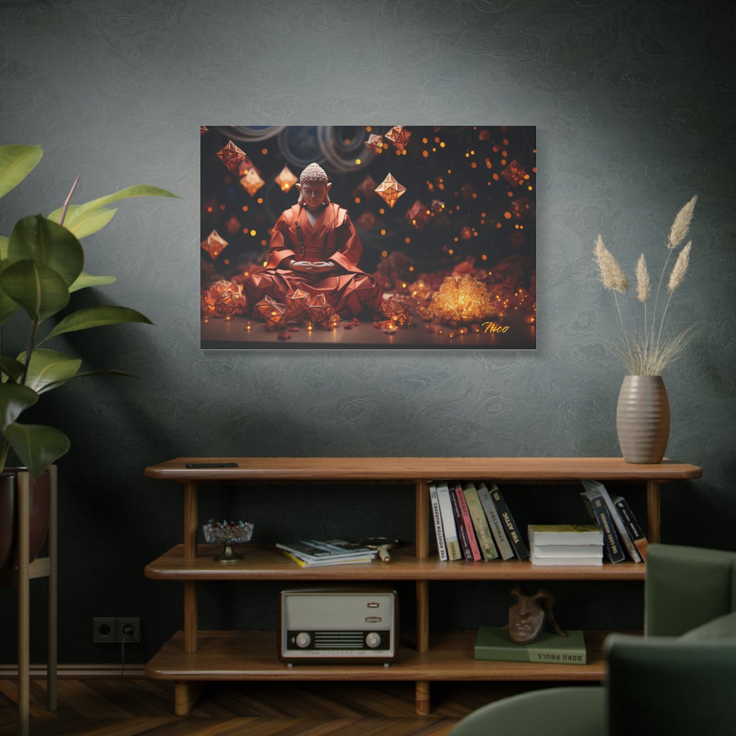 Ascending Buddha Series Print #7 - Streched Matte Canvas Print, 1.25" Thick