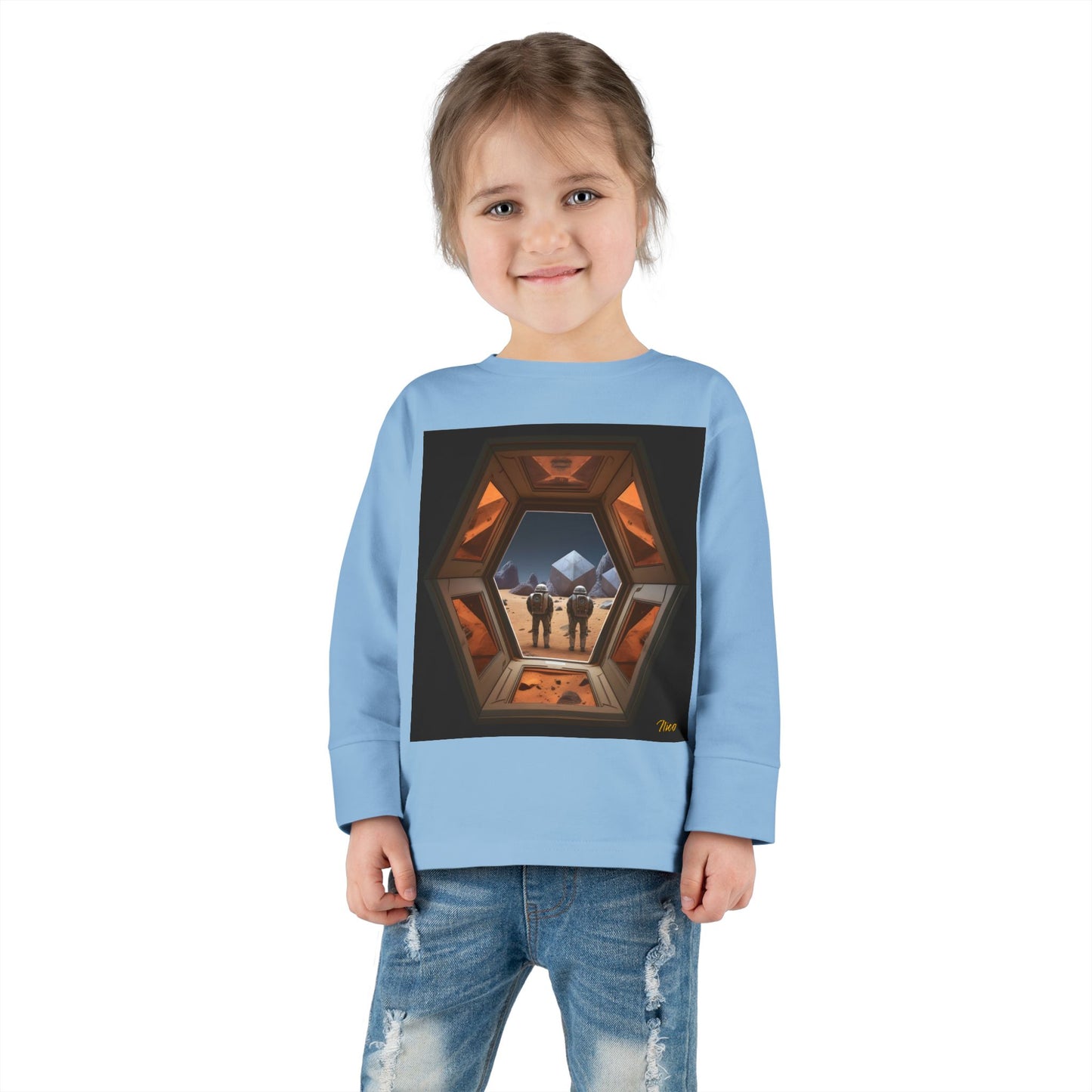 Elons' Dream Series Print #6 Toddler Long Sleeve Tee