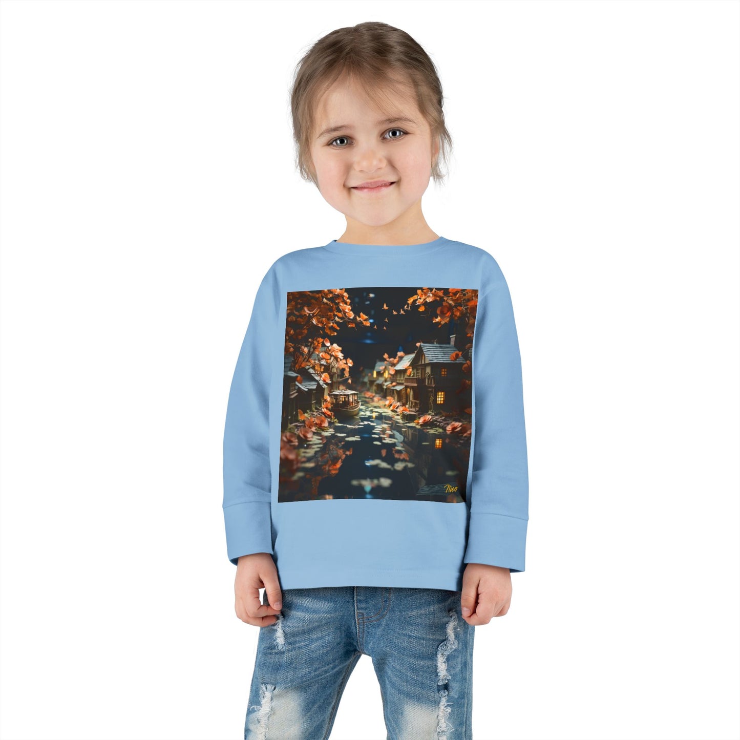 Born On A Bayou Series Print #7 Toddler Long Sleeve Tee