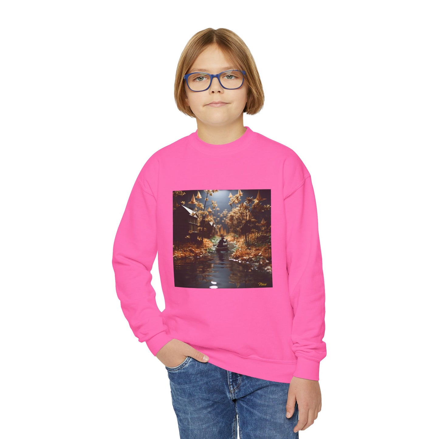 Born On A Bayou Series Print #5 Youth Crewneck Sweatshirt