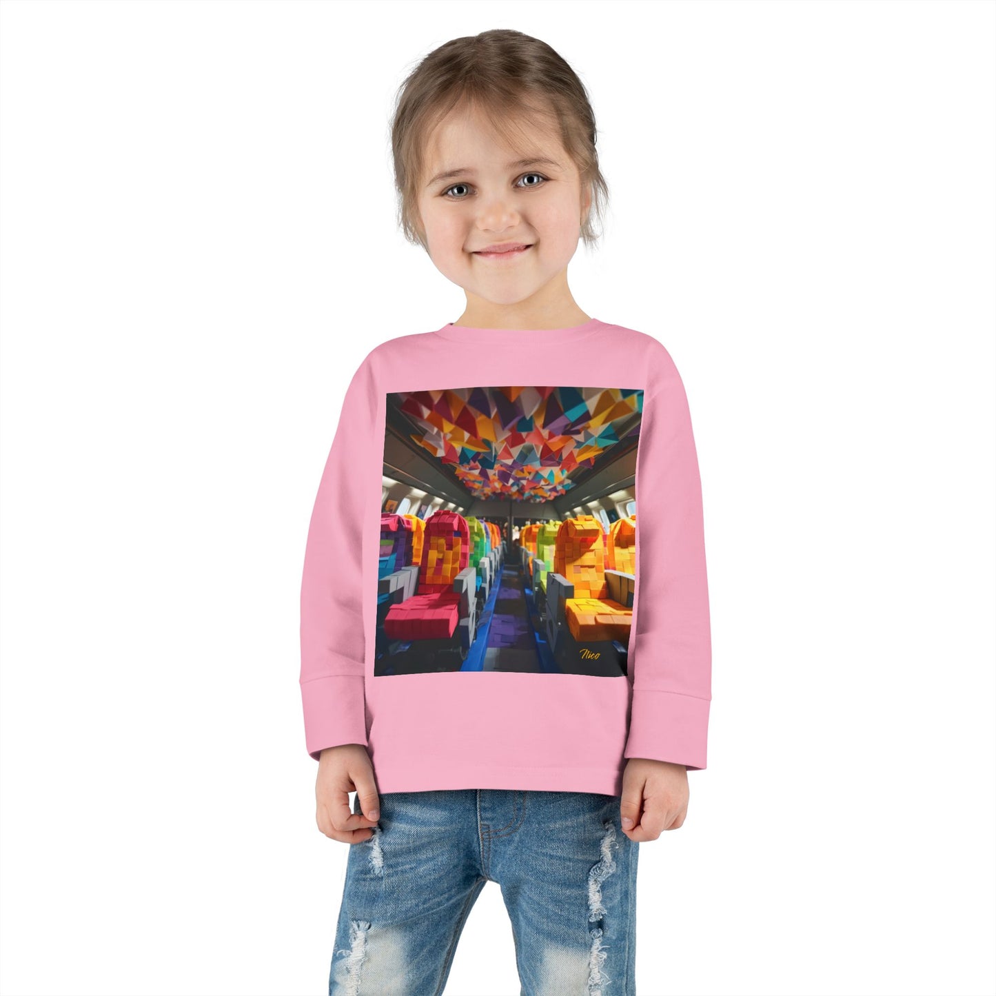 Big Ol' Jet Airliner Series Print #4 Toddler Long Sleeve Tee