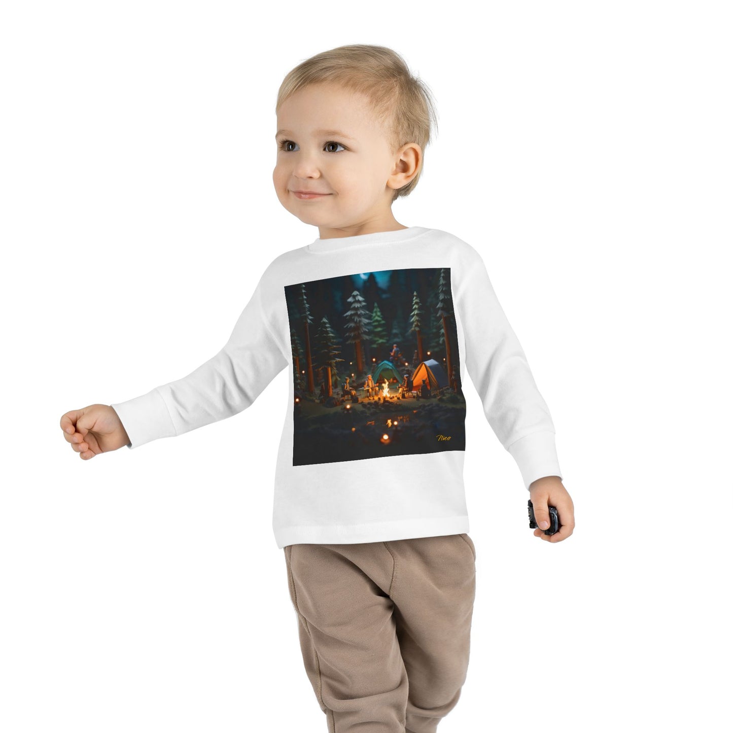 Under The Starry Skies Series Print #3 Toddler Long Sleeve Tee