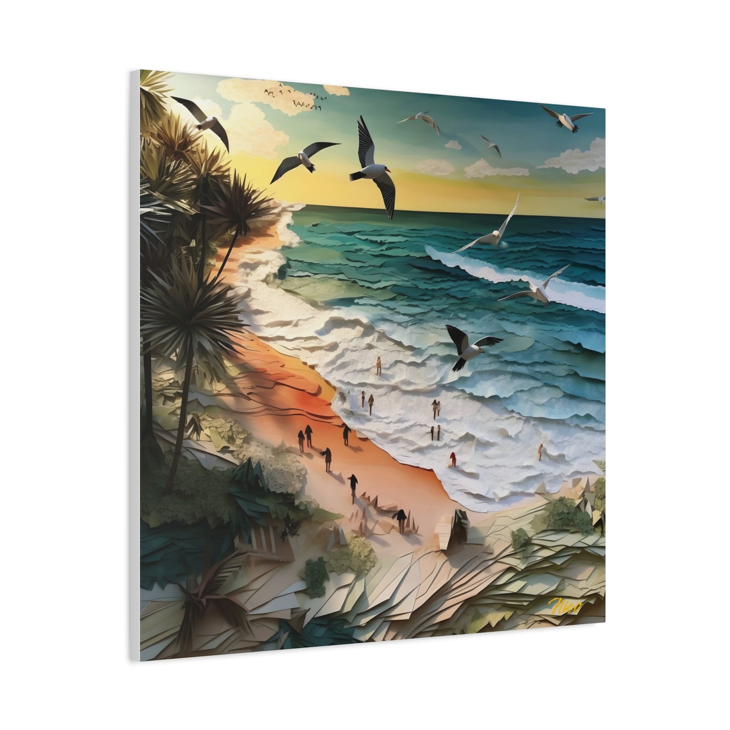 By The Seaside Series Print #6 - Streched Matte Canvas Print, 1.25" Thick