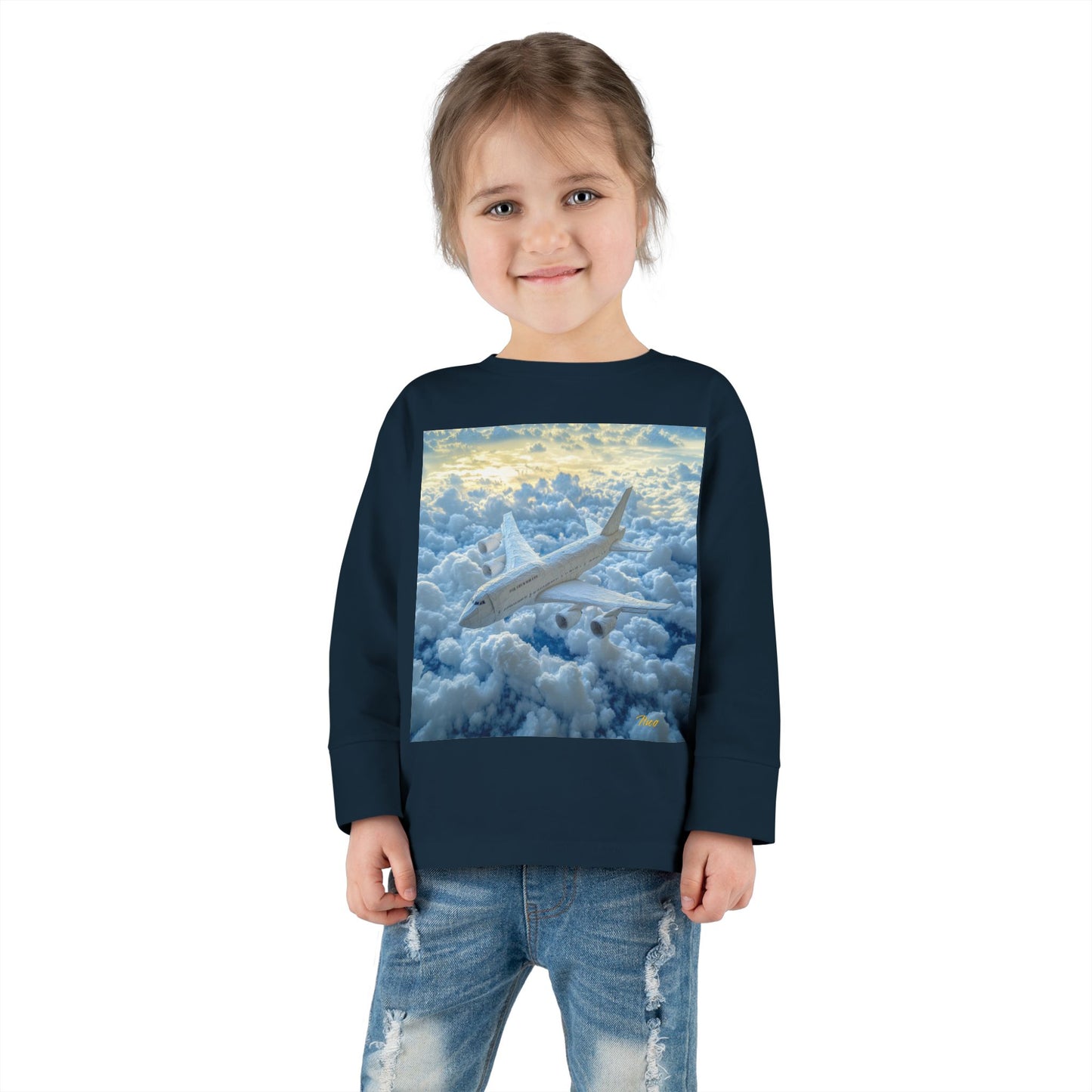 Big Ol' Jet Airliner Series Print #10 Toddler Long Sleeve Tee