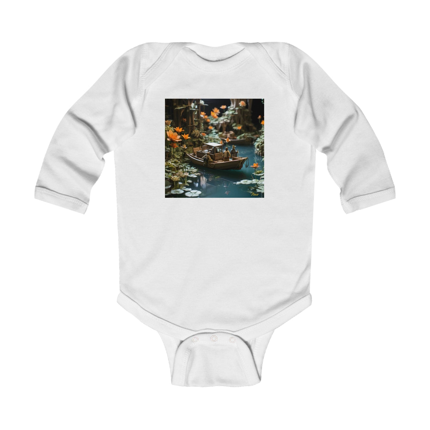 Born On A Bayou Series Print #4 Infant Long Sleeve Bodysuit