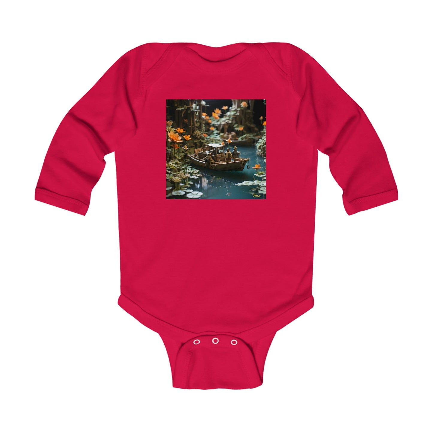 Born On A Bayou Series Print #4 Infant Long Sleeve Bodysuit