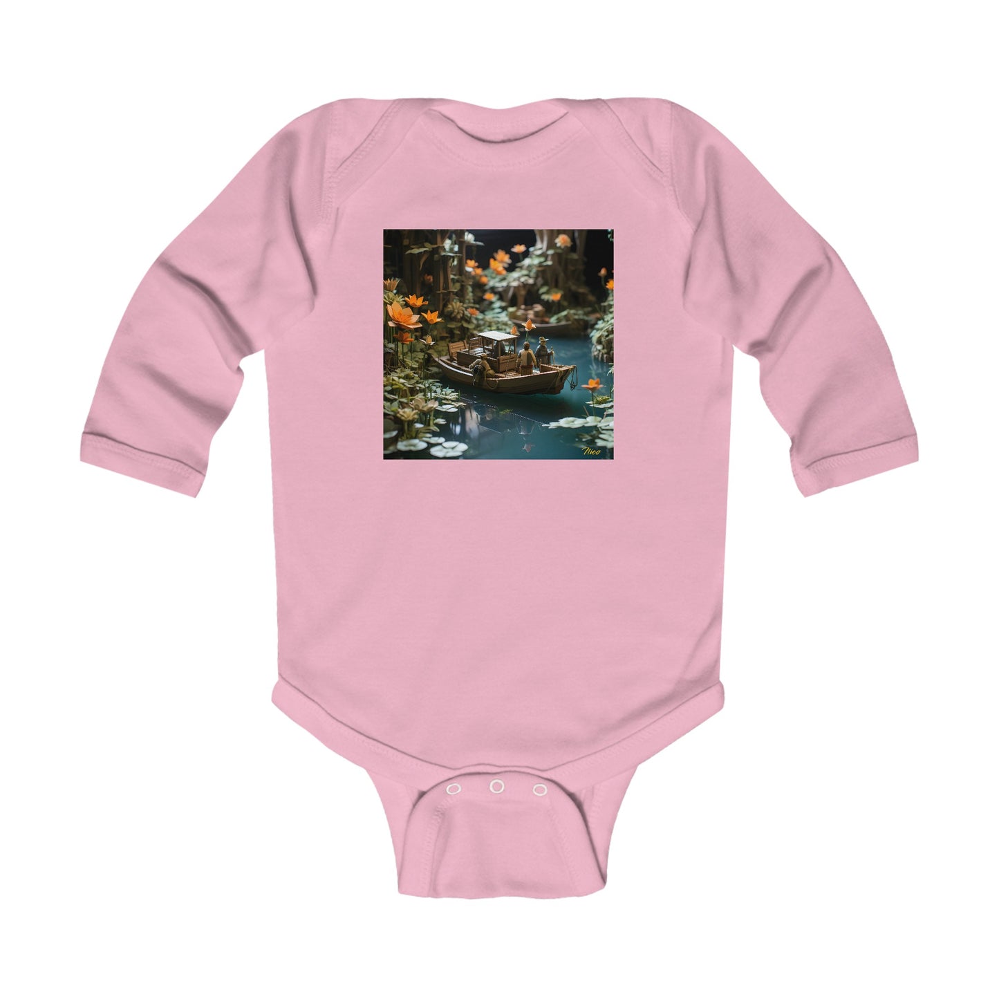 Born On A Bayou Series Print #4 Infant Long Sleeve Bodysuit