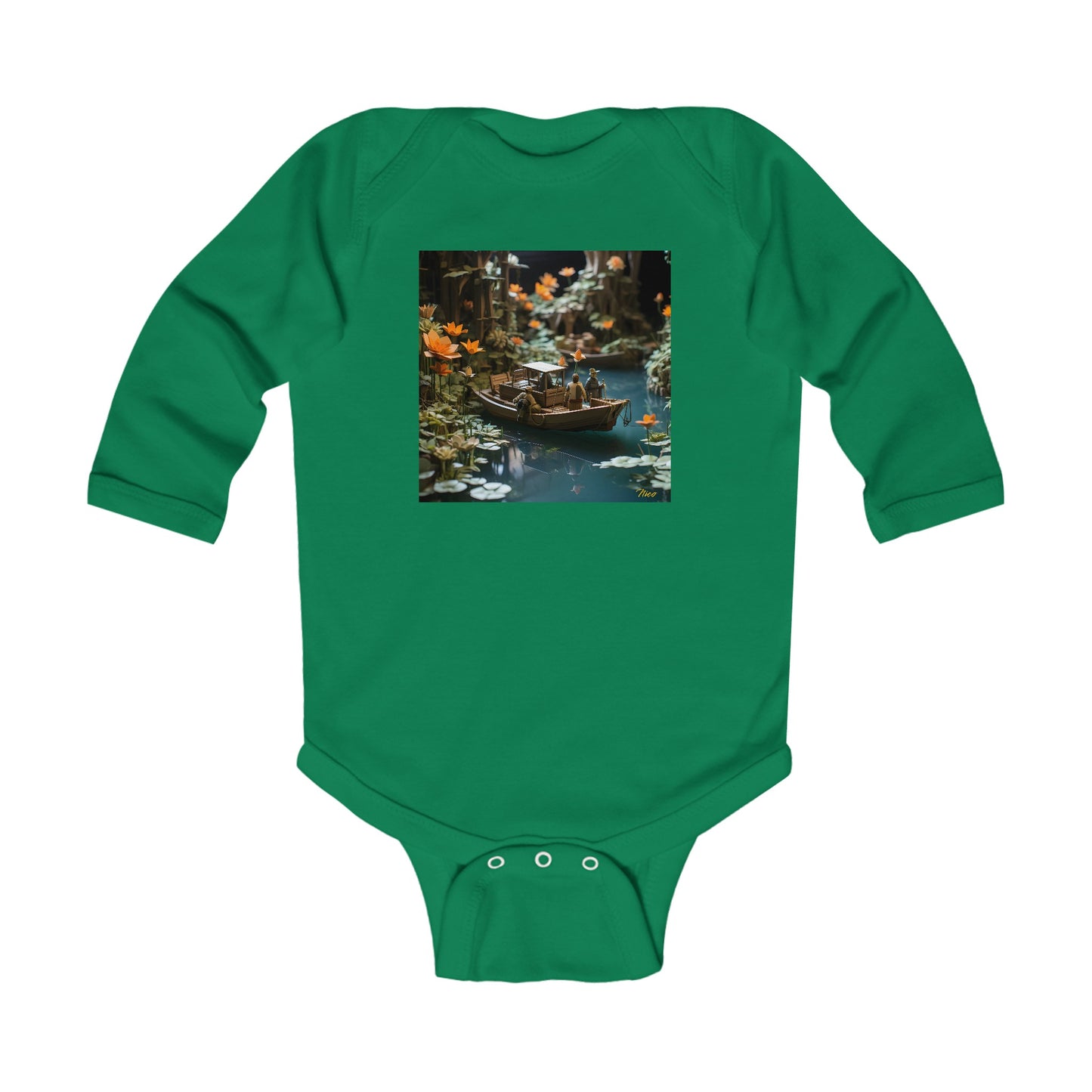 Born On A Bayou Series Print #4 Infant Long Sleeve Bodysuit