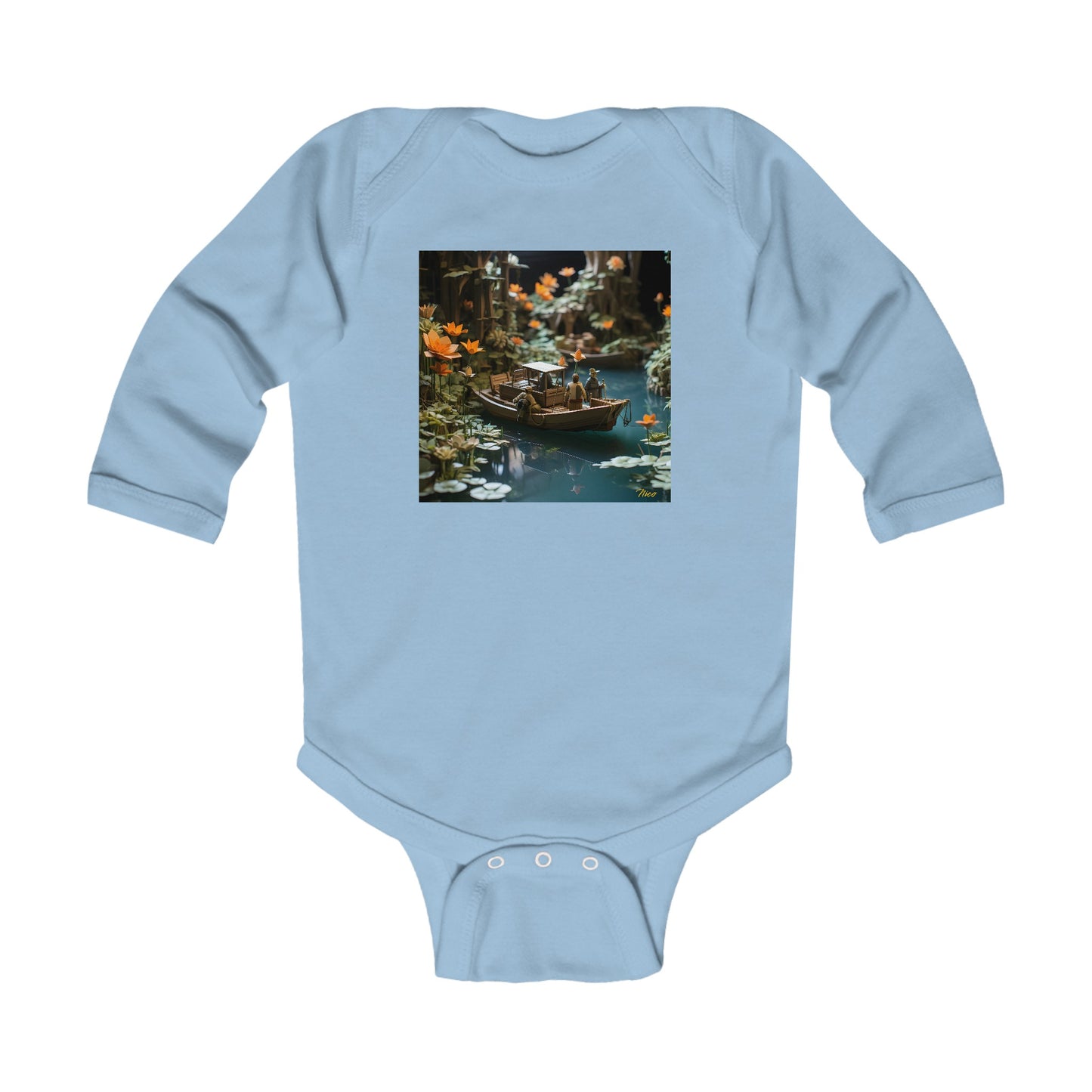 Born On A Bayou Series Print #4 Infant Long Sleeve Bodysuit