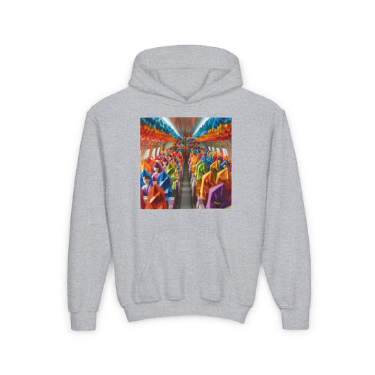 Frequent Flyer Miles Series Print #8 Youth Heavy Blend Hooded Sweatshirt