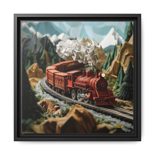 Orient Express Series Print #3 - Black Framed Canvas Print