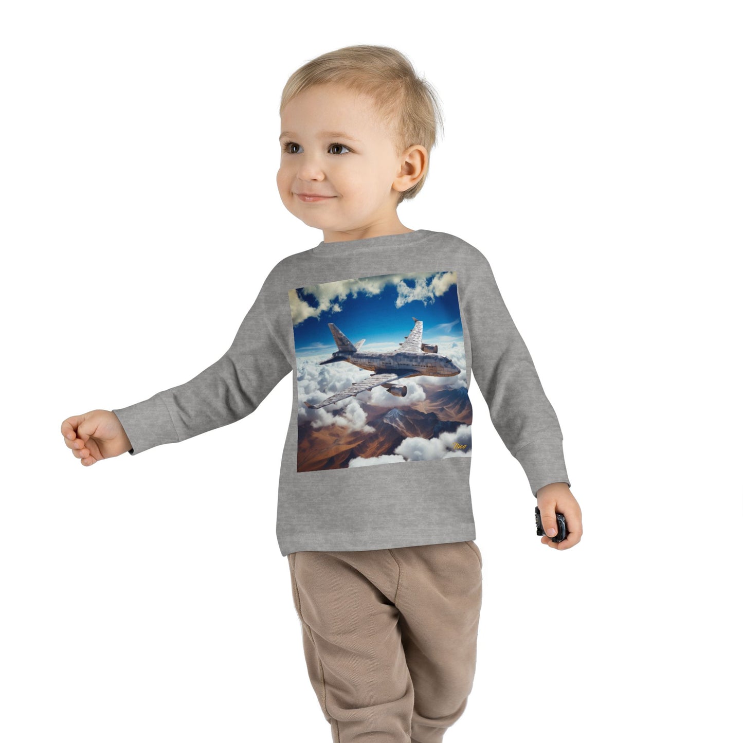 Big Ol' Jet Airliner Series Print #9 Toddler Long Sleeve Tee