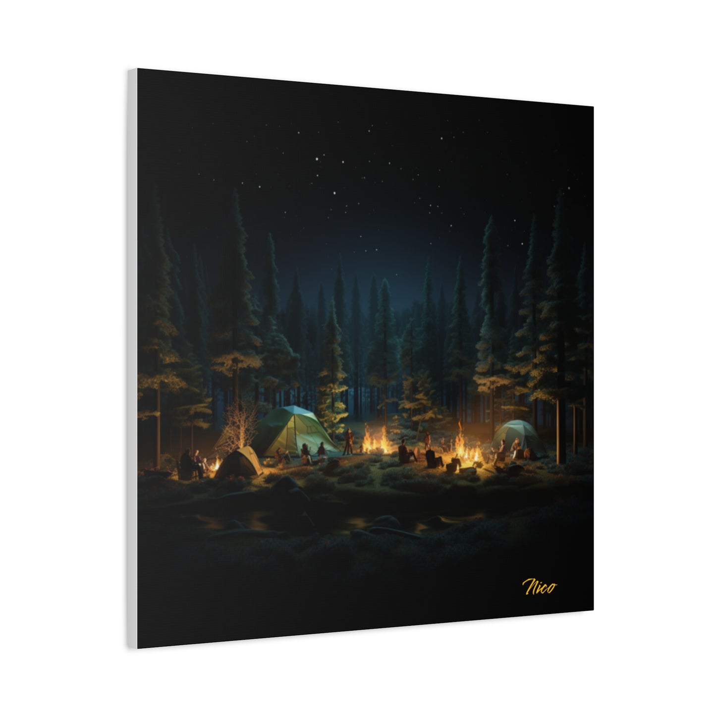 Under The Starry Skies Series Print #2 - Streched Matte Canvas Print, 1.25" Thick