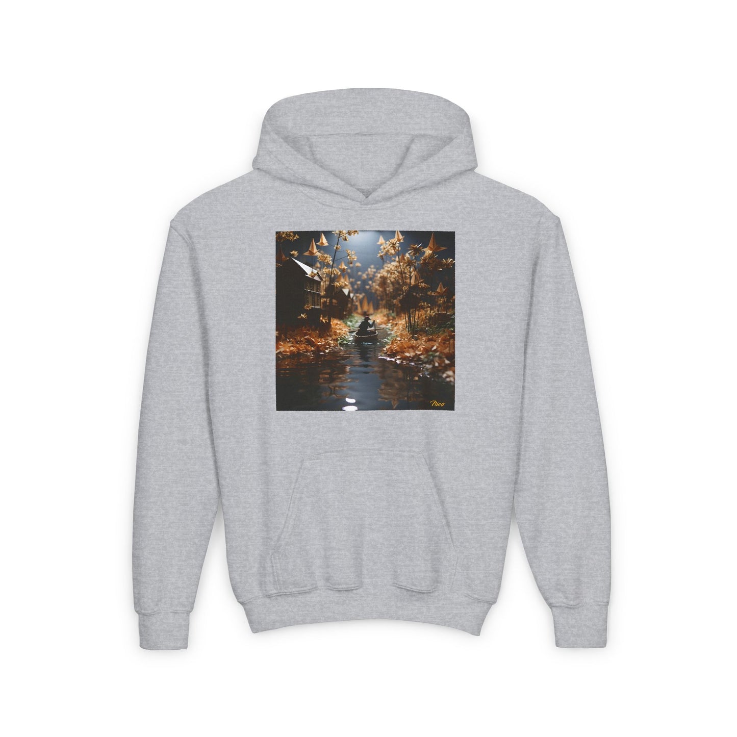 Born On A Bayou Series Print #5 Youth Heavy Blend Hooded Sweatshirt