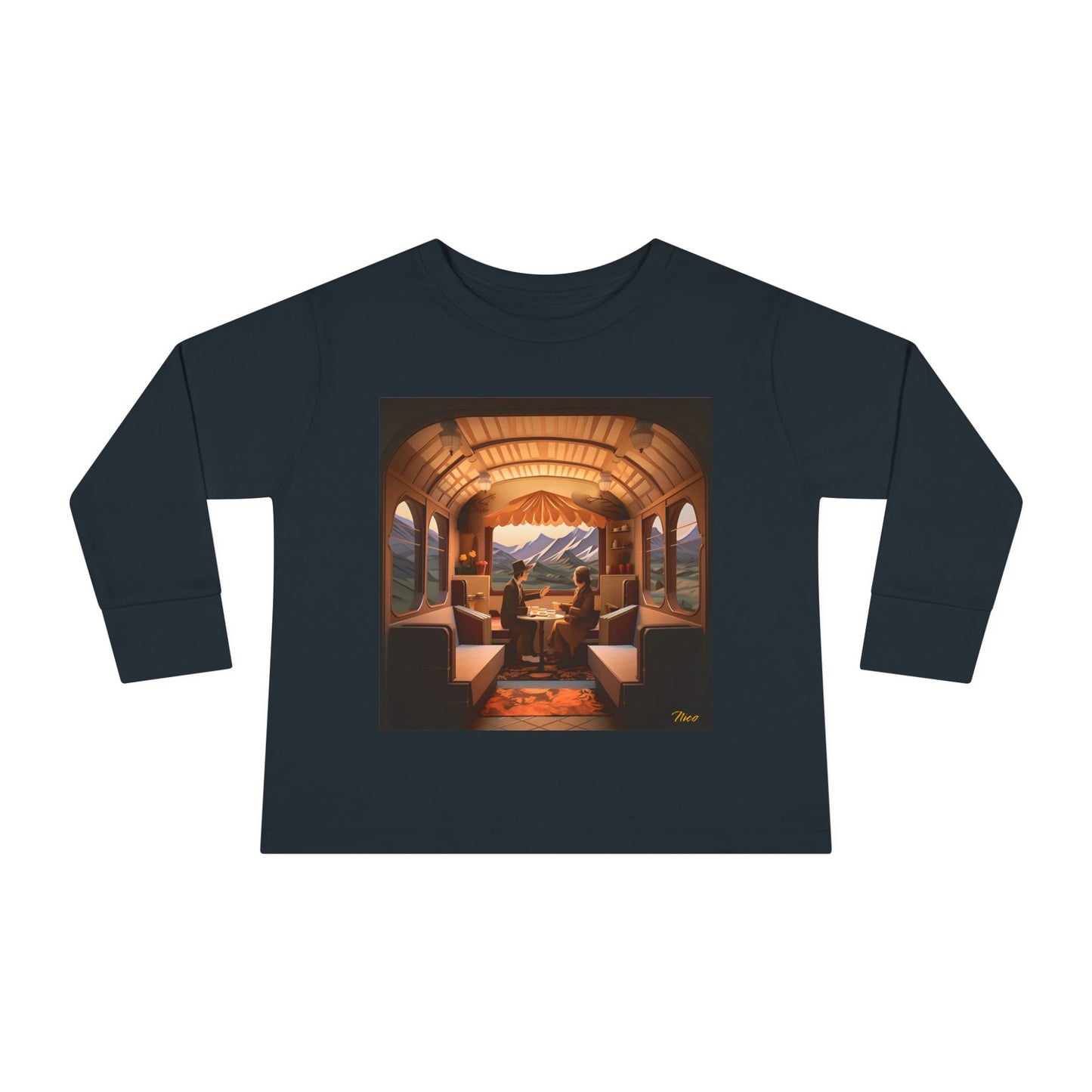 Orient Express Series Print #10 Toddler Long Sleeve Tee