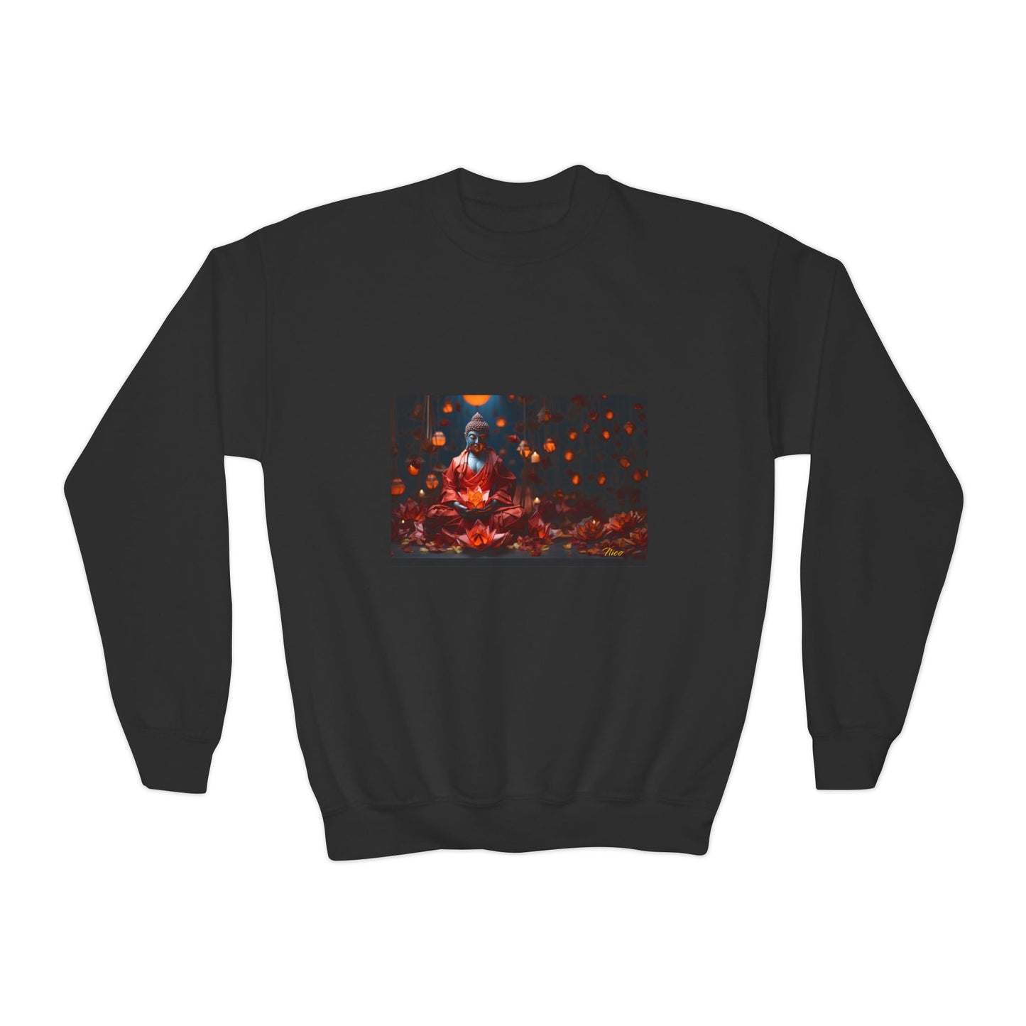 Ascending Buddah Series Print #2 Youth Crewneck Sweatshirt