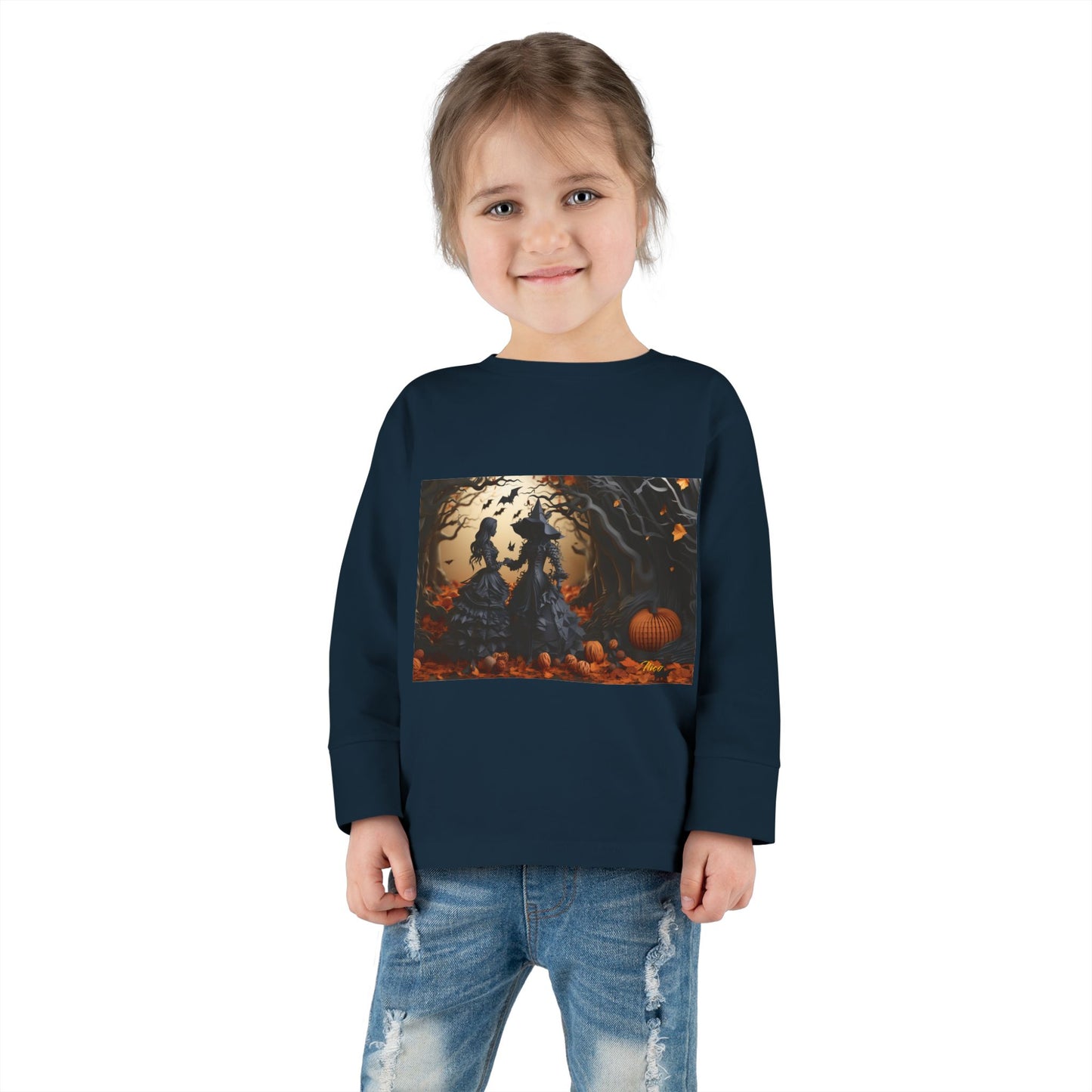 Halloween 2024 Series Print #9 Toddler Long Sleeve Tee