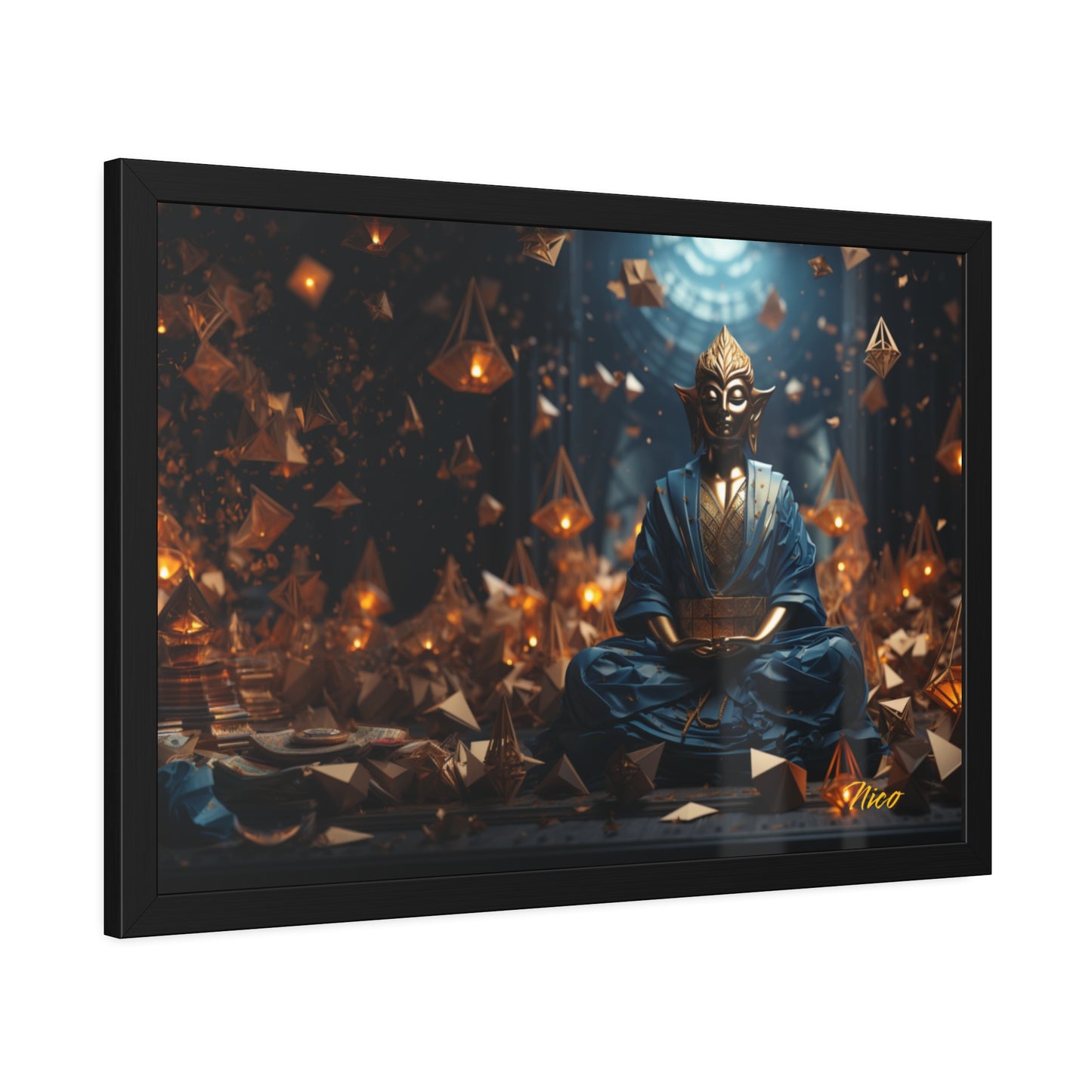 Ascending Buddha Series Print #1 - Framed Fine Art Paper Print