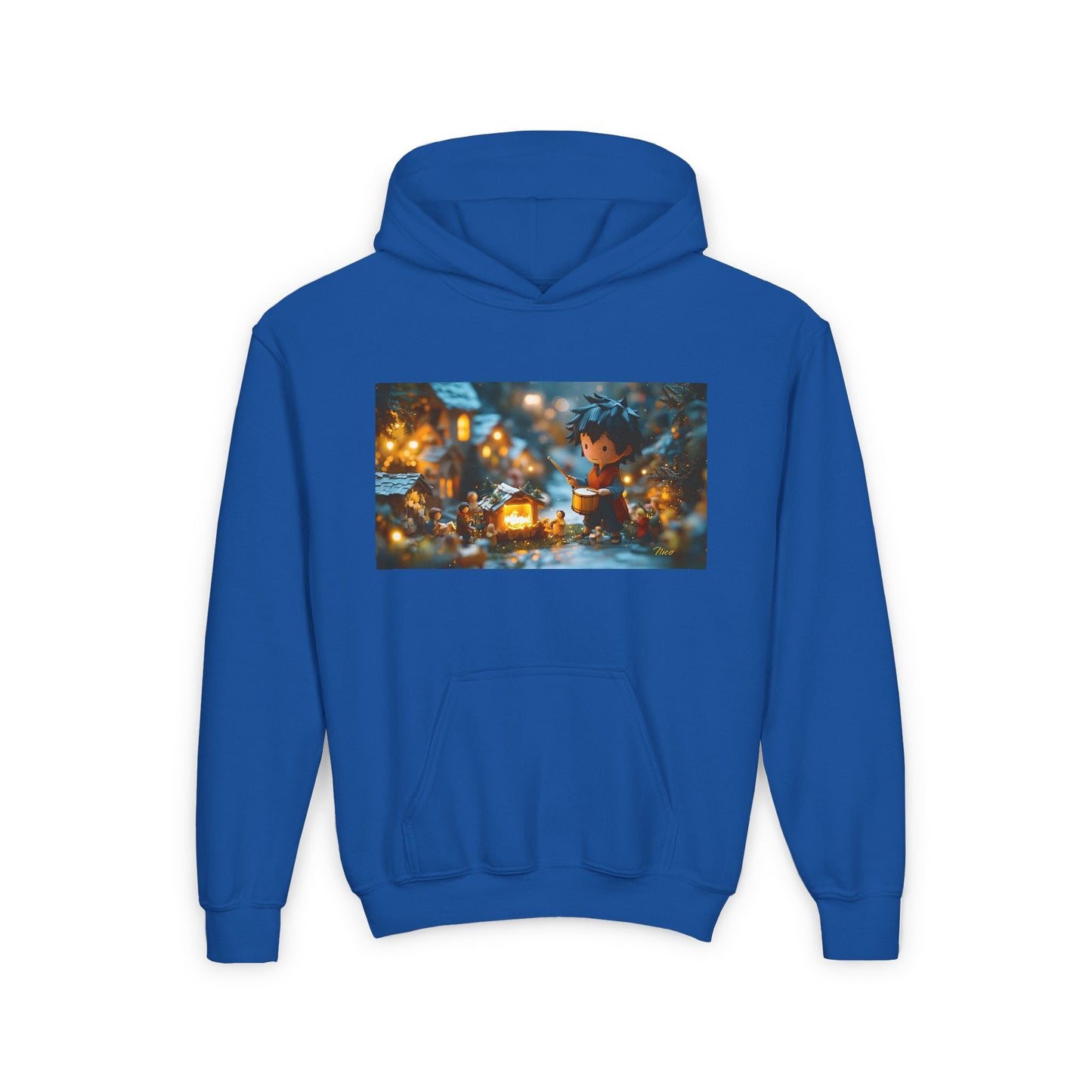 Chirstmas 2024 Series Print #8 Youth Heavy Blend Hooded Sweatshirt