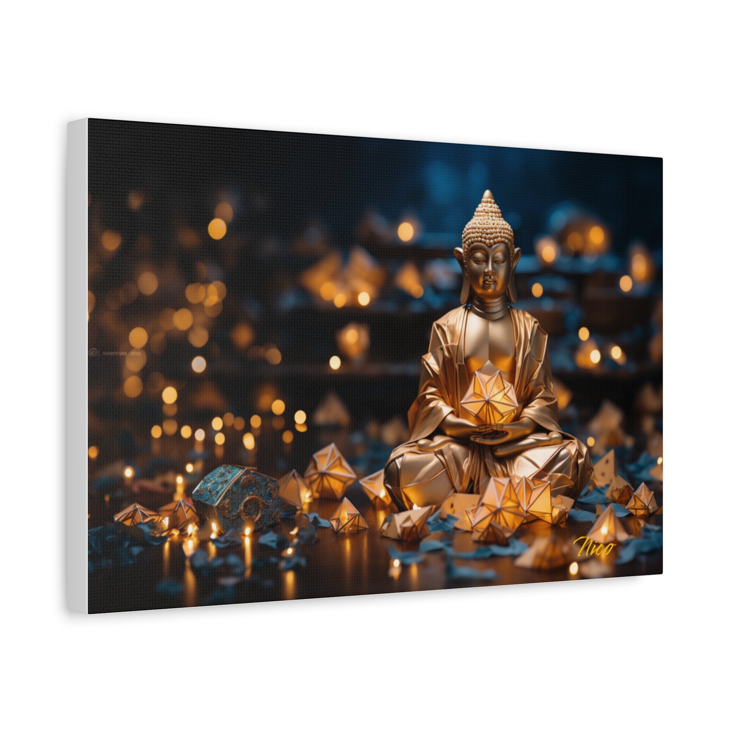 Ascending Buddha Series Print #9 - Streched Matte Canvas Print, 1.25" Thick